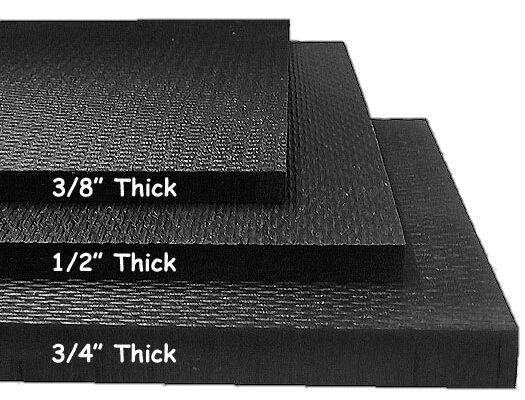 Common mat thicknesses