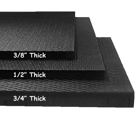 Common mat thicknesses